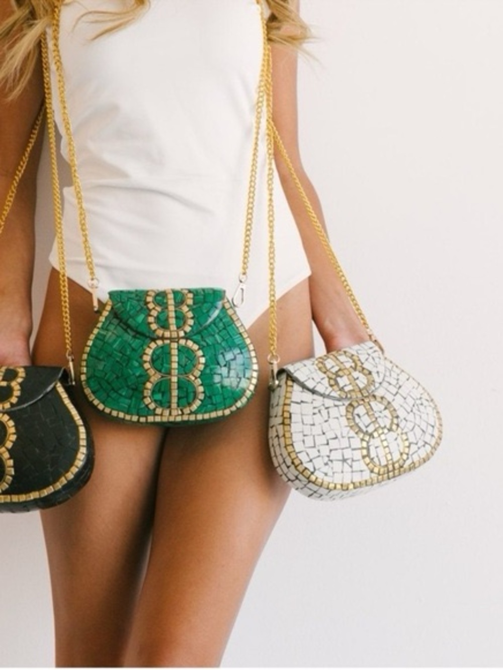 Ramla  Mosaic Chain Shoulder Bag - Picture 4 of 7